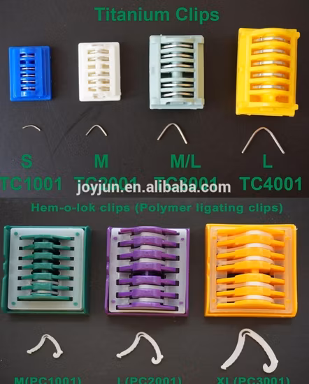 Clip per legatura in polimero medico/Clip per legatura in plastica chirurgica